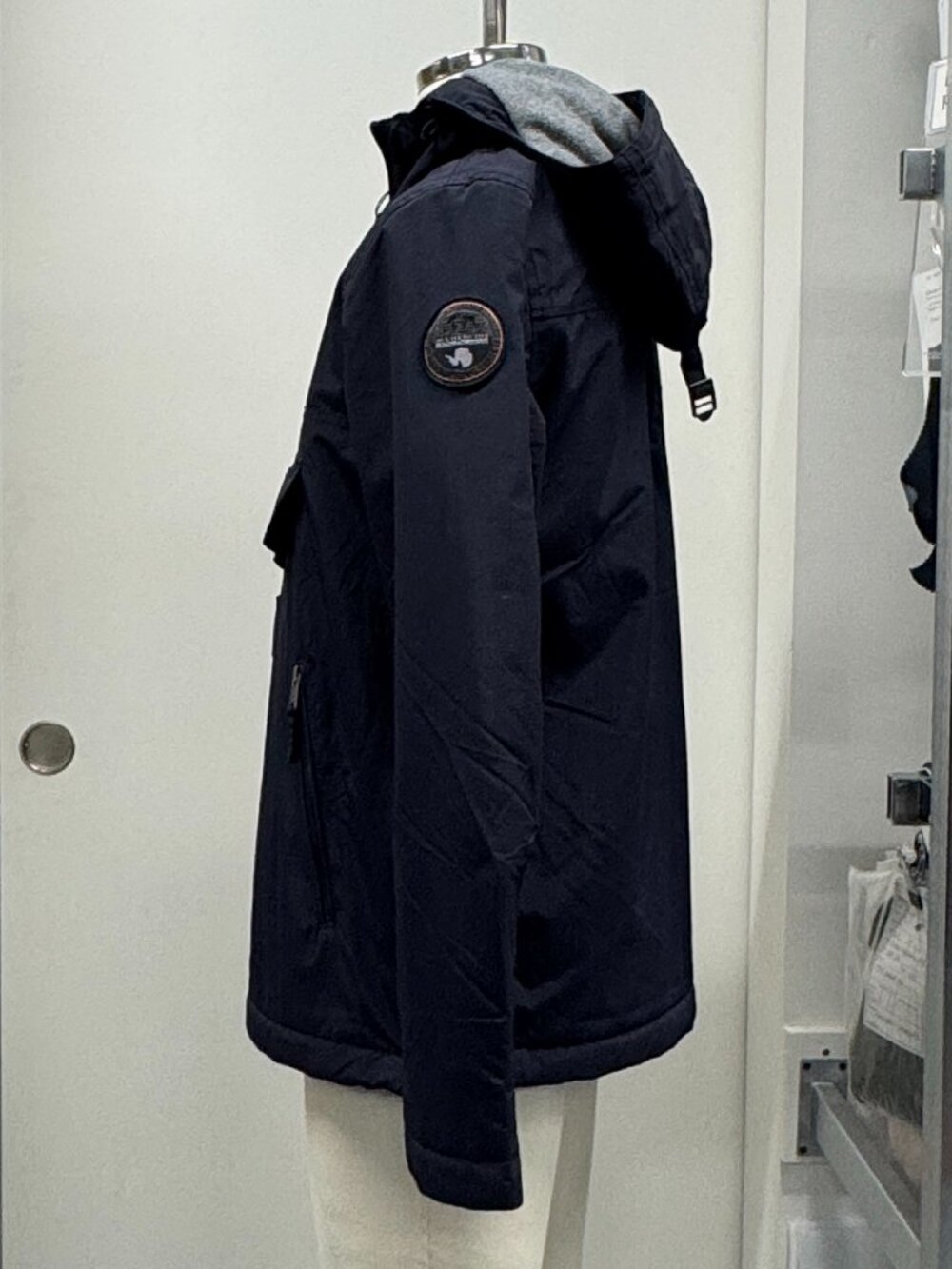 Napapijri Men’s Navy Blue Rainforest Anorak Jacket – Pullover - Picture 7 of 11